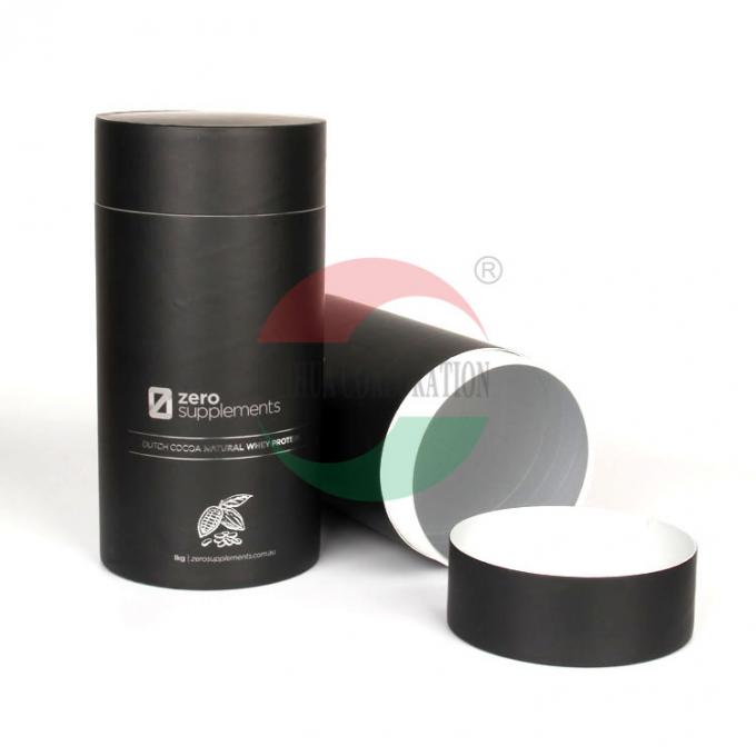 Tubo de papel preto de alta qualidade amigável de Eco da amostra grátis da venda direta da fábrica do OEM melhor