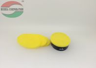 Non Spill Yellow Oval PP Plastic Lid For Easy Open End Fruit Can