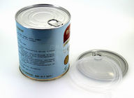 Areje latas do chocolate do metal das latas da placa de lata do alimento da prova, diâmetro 83mm