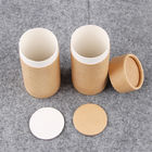Dos recipientes redondos do cilindro do papel de embalagem De óleo essencial extremidade aberta fácil