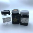 O quadrado dá forma ao armazenamento preto Honey Plastic Jar da cor 400ml dos frascos claros do animal de estimação da cor