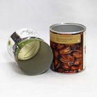 SGS-FDA certificou as latas compostas de papel do cilindro com a tampa aberta fácil para frutos e porcas secados
