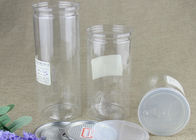Cilindro plástico claro padrão, frascos abertos fáceis de alumínio Eco-amigáveis