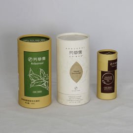 Tubo reciclável de ondulação agradável do papel do chá que empacota CMYK Pantone FDA