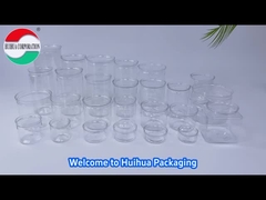 Frasco de plástico PET com tampas de fácil abertura