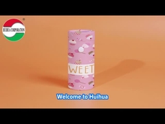 Tubo de papel com trava para crianças