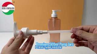 500 ml PET garrafa plástico frasco bomba Press tapa para shampoo e gel de chuveiro