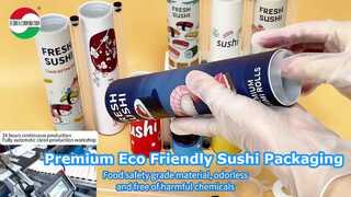 tubo de papel de sushi