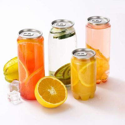 Wholesale 250ml 350ml 500ml Strong PET Plastic Bottles For Beverages With Aluminum End
