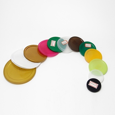 Custom Color 99mm Plastic Lid 8g PE Cover Dust Cover For Tin Paper Can
