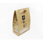Sacos de embalagem biodegradáveis ​​CMYK Artesanato Kraft Mercearia Take Away Saco de papel para alimentos
