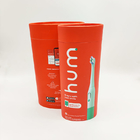 FDA Latas de papel Embalagem Artesanato Armazenamento Escova de dentes oval reciclável Tubo de papel kraft
