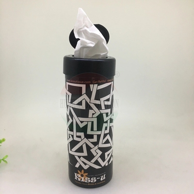 Cylinder Paper Cans Packaging Custom Color Travel Facial Tissues Boxed Heat Protection