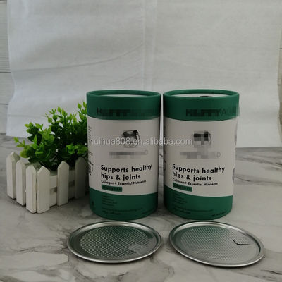 Food Grade Tea Paper Jar Customized Craft Paper Bio-degradable Cylinder Carton Packaging Tube Sealed Moisture-proof Chewing Gum