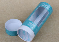 latas de papel personalizadas diâmetro de 73mm que empacotam com aprovação clara da janela QS do PVC