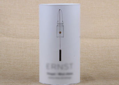 Customized Round White Cardboard Tube Packaging For Canned Food / Clothes / Cups