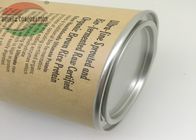Tubo da lata de Superfoods Muesli do papel que empacota com a tampa da alavanca da moeda de um centavo