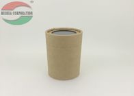 Tubos pequenos do papel de embalagem de Brown Para a embalagem do chá com a janela do PVC na tampa