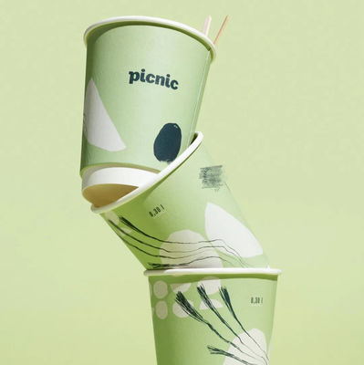 HUIHUA Disposable Water Drinking Food Packing Container Paper Cups Custom Logo Printing