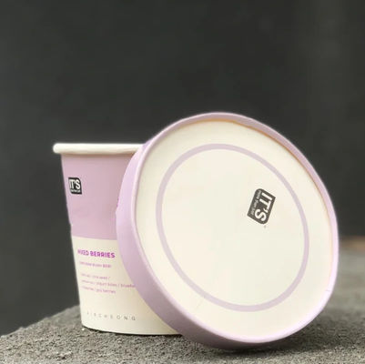 Disposable Biodegradable OEM Custom Design Ice Cream Drinking Food Packing Container Paper