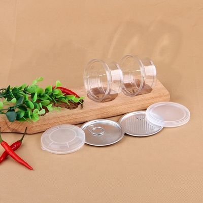 Clear Pet Jars Plastic Container For Powder Nuts