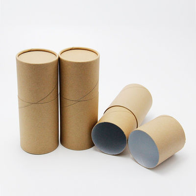 OEM Custom Design Biodegradable Foil Inner Paper Tube Can Packaging With Metal Cover