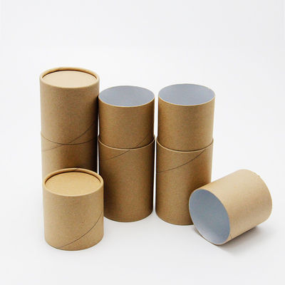 OEM Custom Design Biodegradable Foil Inner Paper Tube Can Packaging With Metal Cover
