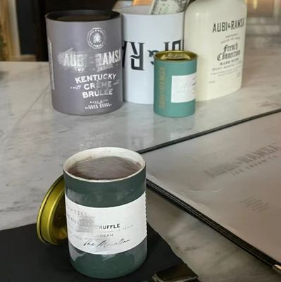 High Quality Inner Aluminum Foil Ice Cream Cylinder Paper Container With Metal Lids