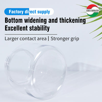 Different Capacity OEM Service Clear PET Can Plastic Jar for Milk Powder Screw Top Jars