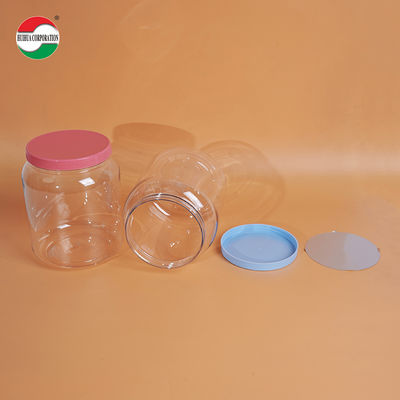 1100ml OEM Customized Color PET Cap Transparent PET Plastic Can for Milk Powder