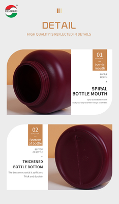 Clear Plastic Cylinder 1000ml HDPE Bottle for Weed Packaging PET Can with Good Sealing HDPE1000