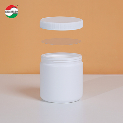 500ml Clear Plastic Cylinder HDPE Bottle For Weed Packaging With Good Sealing Food Grade HDPE500-D194e