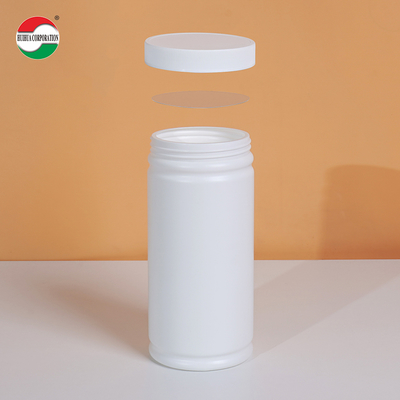 1000ML Clear Plastic Cylinder HDPE Bottle With Screw Lid For Health Products Packaging HMD1000-88 Eco-Friendly