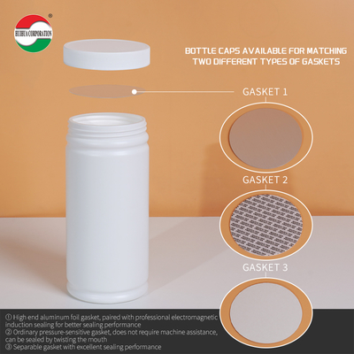 1000ML Clear Plastic Cylinder HDPE Bottle With Screw Lid For Health Products Packaging HMD1000-88 Eco-Friendly