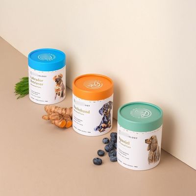 High Quality Customized Eco-Friendly Brown Kraft Paper Cylinder Box Solid Thick Cardboard Tube