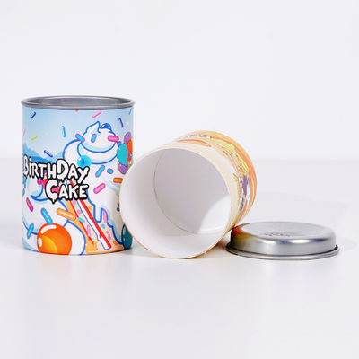 Hot-sellling Good Waterproof OEM Customized Food Grade White Cardboard PE Inner Ice Cream Paper Tube Paper Can for Ice Cream Freezing Resistance