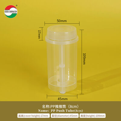 Economical Food Grade Sushi Push Pop up Plastic Tube Custom New Design PP Plastic Bottle Packaging for Cake Jelly