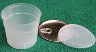 recipiente de alimento plástico da lata PP dos produtos transparentes de 450ml com o tampão do plástico do PE