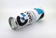 CMYK que imprime as latas do papel de embalagem que empacotam com as tampas de prata do folha-de-flandres para o vinho