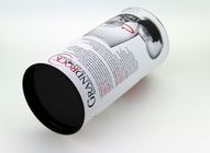 Latas de papel redondas do produto comestível que empacotam com as tampas plásticas pretas para a bacia do copo do vinho