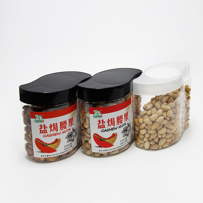 Square Pet Food Jars For Clear Plastic Pop Can Bottle Easy Open End For Dried Fruit Spice Cookies Packaging