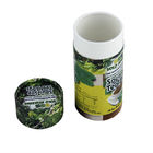 O papel de embalagem Cilíndrico verde e amarelo biodegradável pode empacotando para o alimento e o pó do chá