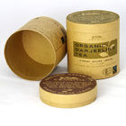 latas Eco-amigáveis do papel de embalagem de Brown Que empacotam para o chá da flor e o pó da nutrição