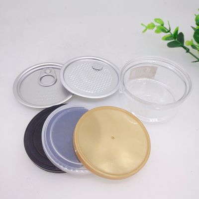 FSSC Manufacturer Food Grade Wide Mouth With Aluminum Lid Easy Open PET Bottles Can Canned Food