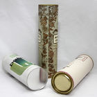 Tubo de carimbo de prata personalizado que empacota, latas do papel de embalagem Da tampa móvel da lata do papel da garrafa de vinho