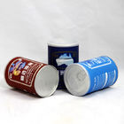 Mini latas compostas de papel bonitas com a tampa aberta fácil de alumínio para o empacotamento de sal do sódio do chá de sal de Salt Lake do mar