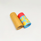 Push Up Brown Kraft Lip Balm Paper Tube Deodorant Stick Packaging Cylider