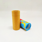 Push Up Brown Kraft Lip Balm Paper Tube Deodorant Stick Packaging Cylider