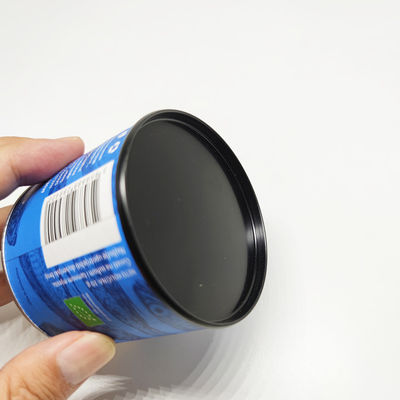 Round Cylinder Paper Packaging for Cookies Toys T-shirt Socks Underwear Hand Sealing Tube With Hands Sealed Buckle Bottom Composite Cans