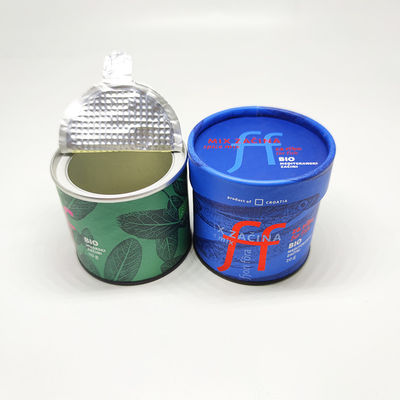 Eco-friendly Food Grade Composite Aluminum Foil Liner Tubo de papel hermético latas para padaria Café Power Cookie Chocolate Snacks